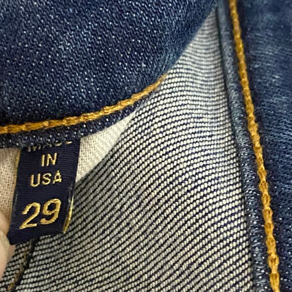 Ramy Brook Madalyn Denim Maxi Skirt US 29 Blue Jean Front Slit Western Preppy - Picture 7 of 12